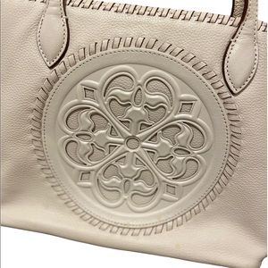 New Stunning Winter White Brighton Leather Purse